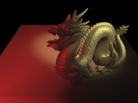 Real-time rendering: glossy dragon