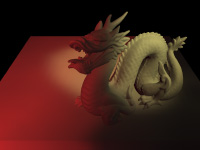 Real-time rendering: diffuse dragon